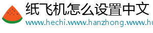 纸飞机怎么设置中文